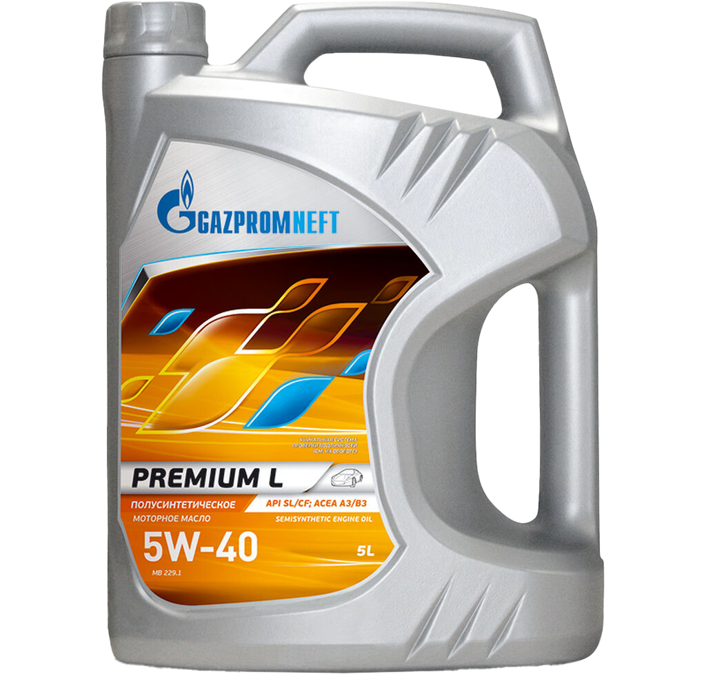 Моторное масло Gazpromneft Premium L 5W-40, 5л (GAZPROMNEFT: 2389900123)